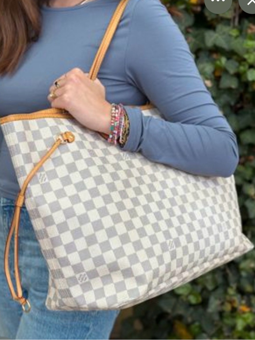 Authentic Louis Vuitton neverfull GM in damier Azur